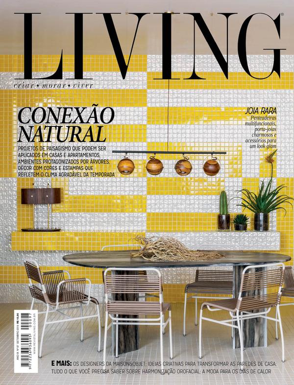 Capa da revista Living (set. 2019 · Perdizes) com projeto INSIDE, acervo INSIDE