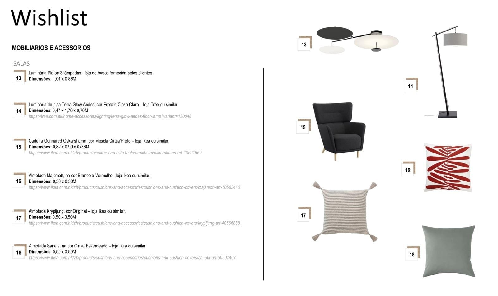 INSIDE spec sheet page 03: items, dimensions and stores, Hong Kong project
