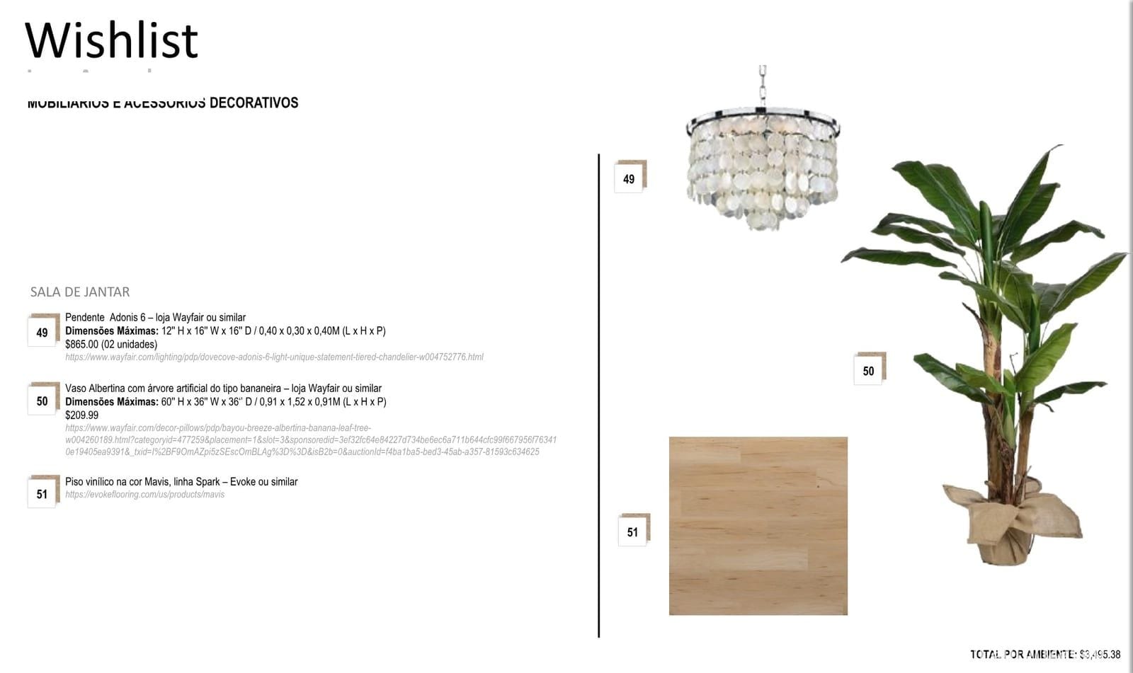 INSIDE spec sheet page 11: items, dimensions, stores and prices, Montana project